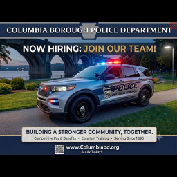 Image for SAVE THE DATE: Columbia Borough Police Officer Testing September 19th 2026