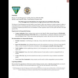 Burning Guidelines 