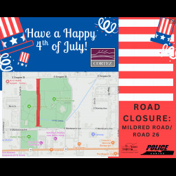 Image for Mildred Road Closure for 4th of July Events