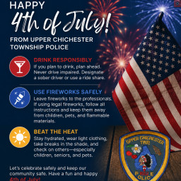 Image for Happy Independence Day from the Upper Chichester Township Police Department!