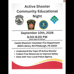 Image for Castle Shannon Community Educational Night -ACTIVE SHOOTER Presentation