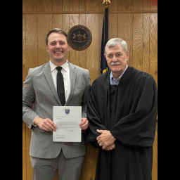 Image for Ofc. Brandon Kujawski takes the Oath of Office