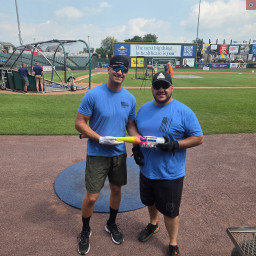 Image for York County Regional Officer wins Guns Vs. Hoses Hitting Contest at York Revolution First Responder Day