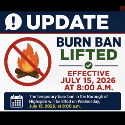 Image for Temporary Outdoor Burning Ban Lifted