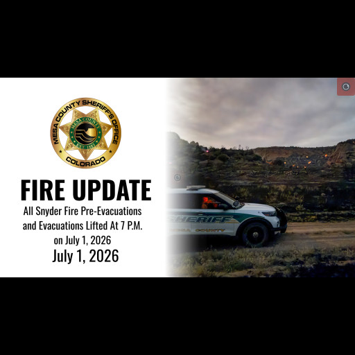 Fire Update - All Snyder Fire Pre-Evacuations and Evacuations Lifted At 7 P.M. on July 1, 2026